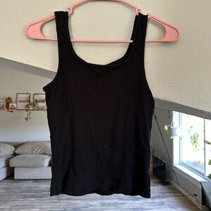 Dip Black Tank Top